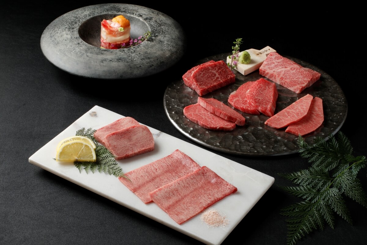 【匠-Takumi-】飲み放題付き■お1人様12,000円■鹿児島黒牛特選4種盛り合わせや海鮮和牛ユッケなど《全9品》